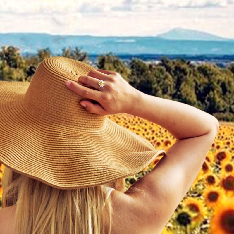 Sunflower Ring To My Granddaughter