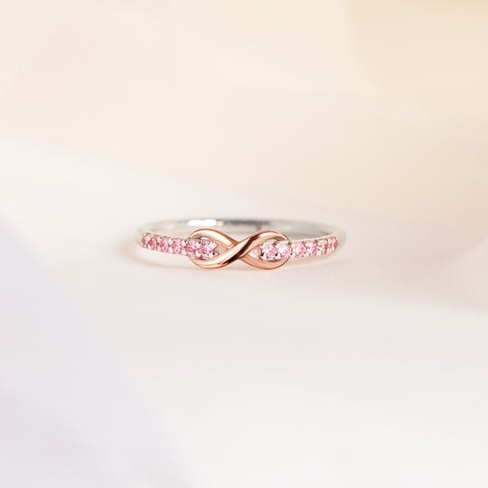 Infinity Ring for Mother and Daughter-Forever Linked Together