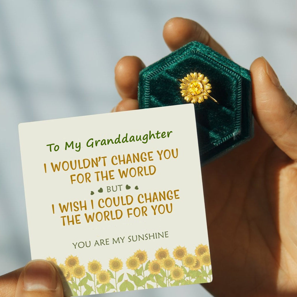Sunflower Ring To My Granddaughter