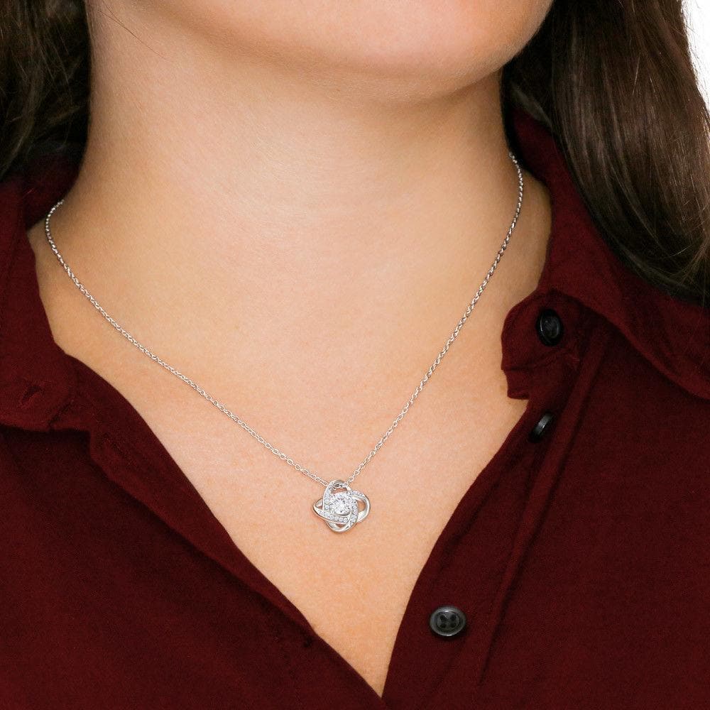 To My Daughter Love Knot Necklace,S925 Necklace
