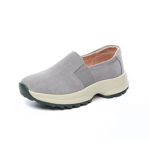 Women's Casual Suede Thick Sole Loafers