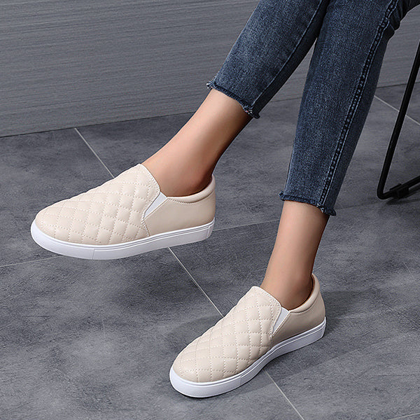 Womens Comfort Casual Leather Sneakers