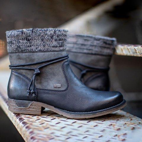 Women Round Toe Boots