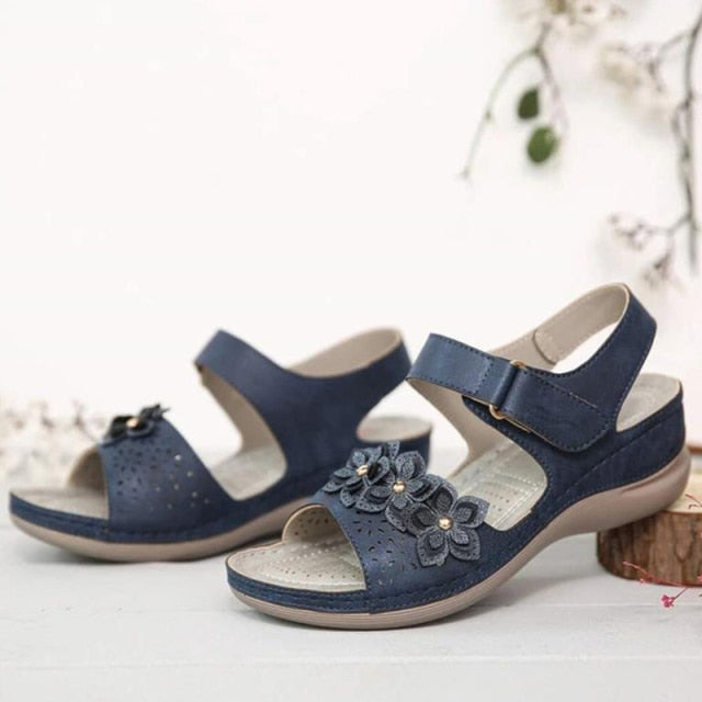 Women Sandals Summer Retro Shoes Wedges Casual Ladies Vintage Sandals Platform Plus Size Woman Fashion Footwear 2021