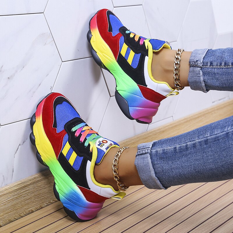 2023 New Orthopedic Shoes | Rainbow Sneakers