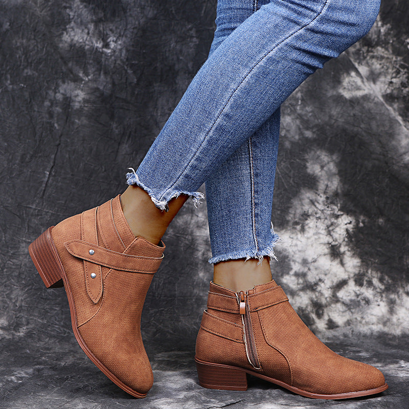 LAST DAY 50% OFF-Womens Square Toe Cowboy Boots