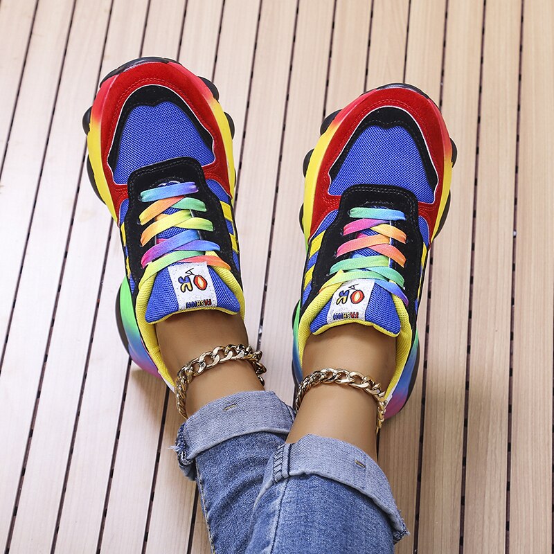 2023 New Orthopedic Shoes | Rainbow Sneakers