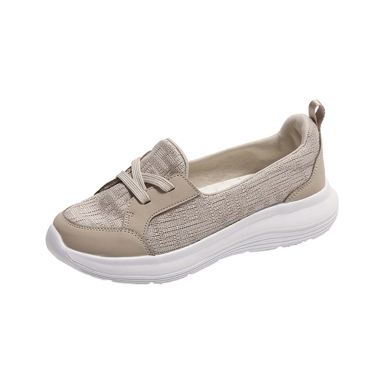 Women's Topnotch Sneakers Hidden Wedge Canvas Shoes Slip-On Comfort Flat