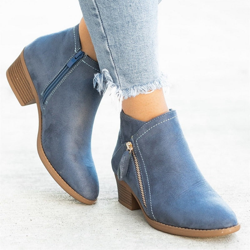 Margalie Retro Ankle Boots