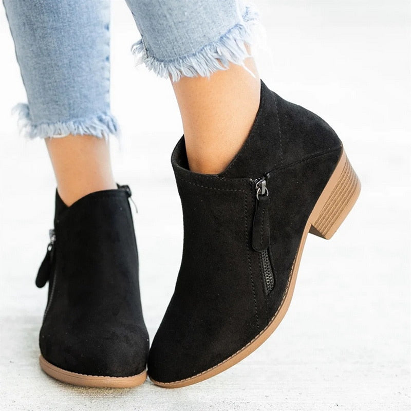 Margalie Retro Ankle Boots